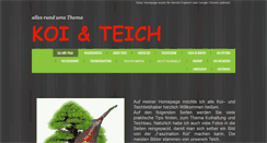 Desktop Screenshot of koi-teich.at